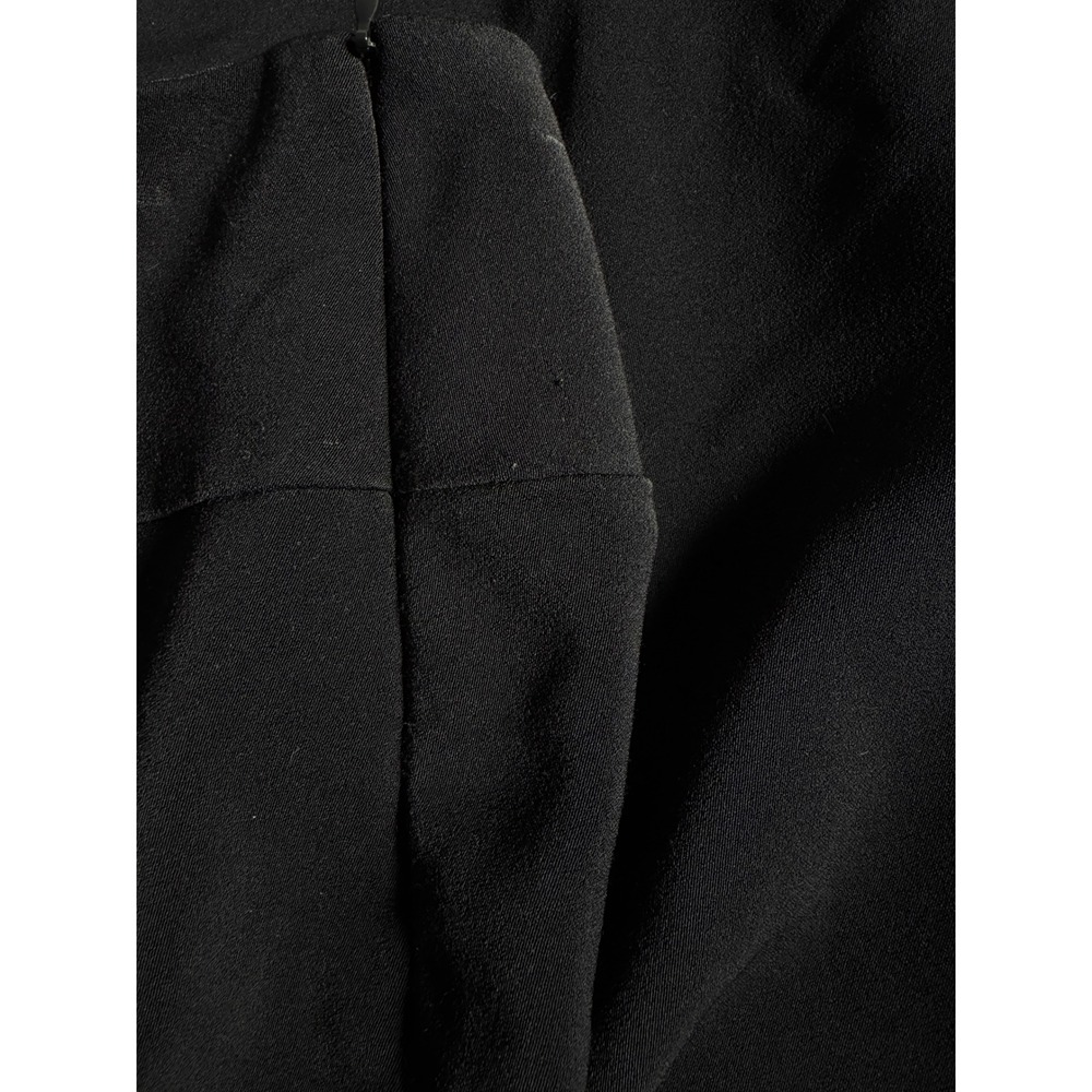 White House Black Market Wide Leg Pants Black Polyester Minimalist Side Slit 14 - Picture 7 of 11